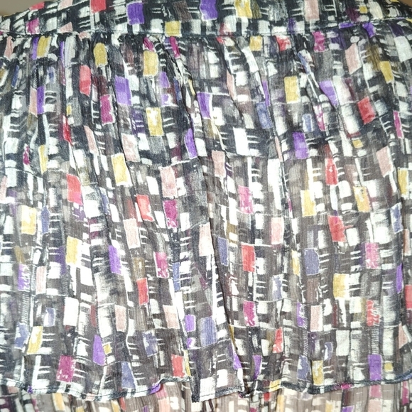 Catherine Malandrino Multicolor V-Neck Blouse without Belt - Picture 5 of 11